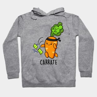 Carrate Cute Funny Karate Carrot Pun Hoodie